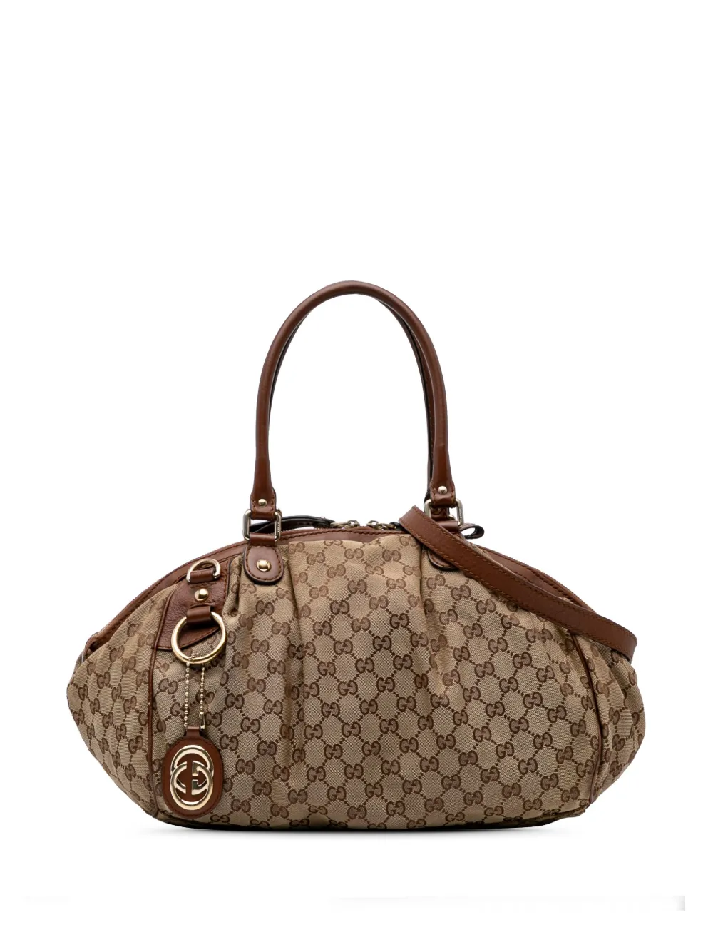 Gucci Pre-Owned 2016-2024 GG Canvas Sukey satchel - Marrone
