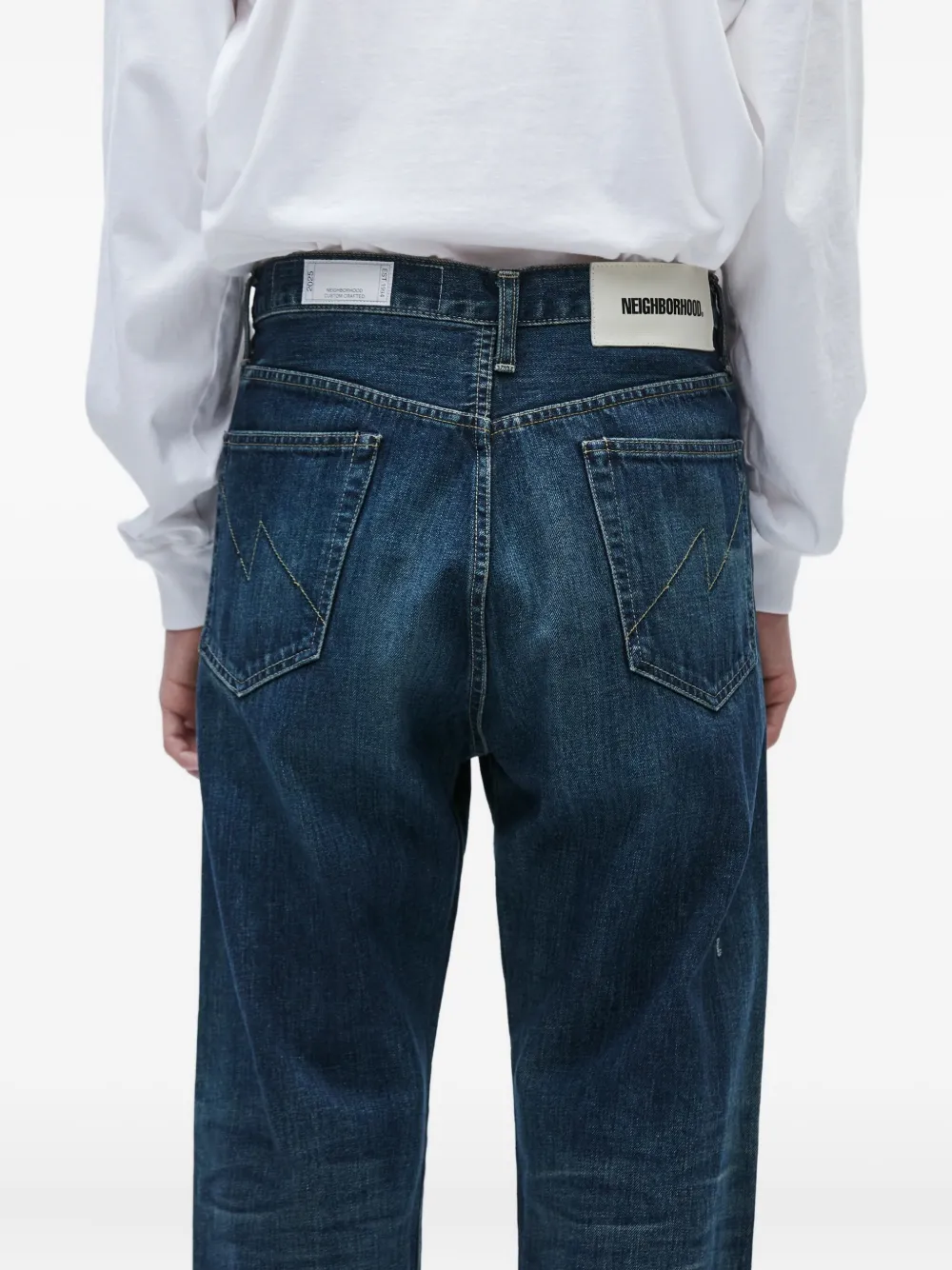 Neighborhood Jeans met vervaagd effect Blauw