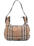 Burberry Pre-Owned 2000-2007 House Check Glittered Canvas Hobo shoulder bag - Brown