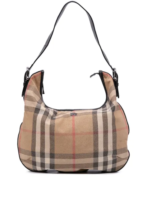 Burberry Pre-Owned 2000-2007 House Check Glittered Canvas Hobo shoulder bag