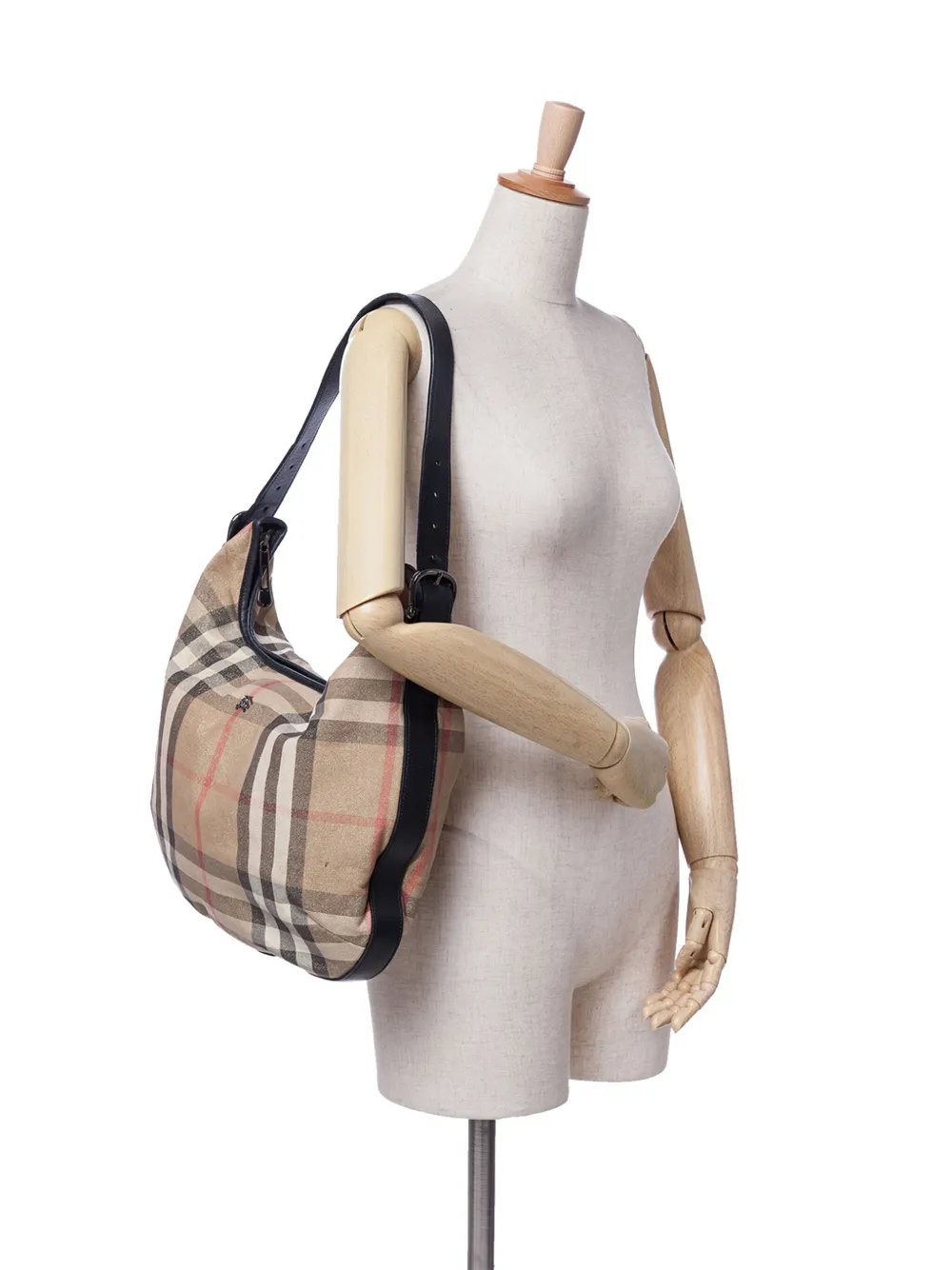Burberry Pre-Owned 2000-2007 House Check Glittered Canvas Hobo shoulder bag | Pre-Owned | Image 2