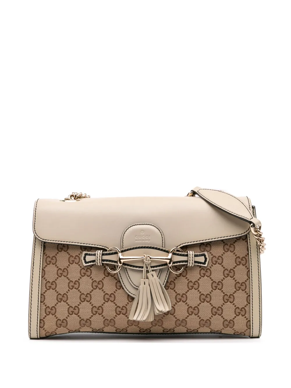 Gucci Pre-Owned 2016-2025 ミディアム GGキャンバス エミリー ショルダーバッグ - ブラウン Gucci Pre-Owned 2016-2025 ミディアム GGキャンバス エミリー ショルダーバッグ - ブラウン