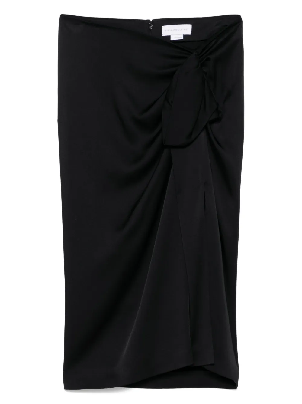 Stella McCartney falda midi con diseño fruncido | negro | Image 1