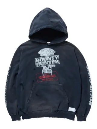 Neighborhood x Bounty Hunter graphic-print Hoodie | Black | FARFETCH