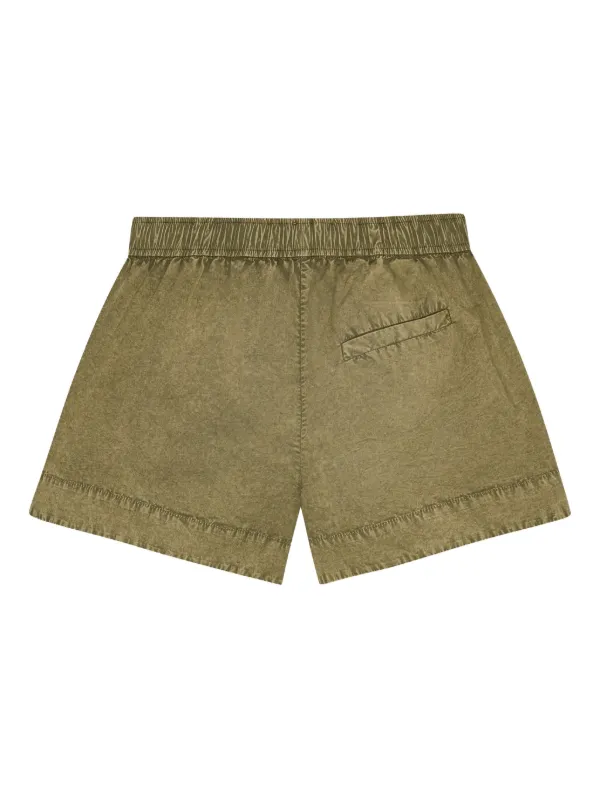 GANNI ウォッシュド ショートパンツ | グリーン | FARFETCH JP