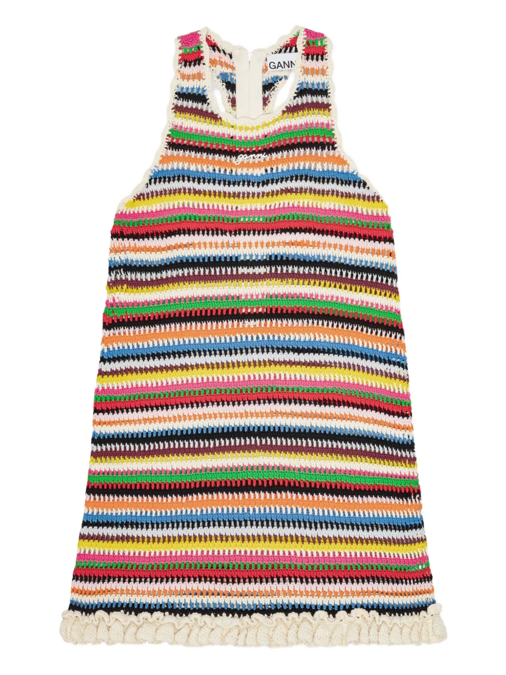 striped knitted tank dress
