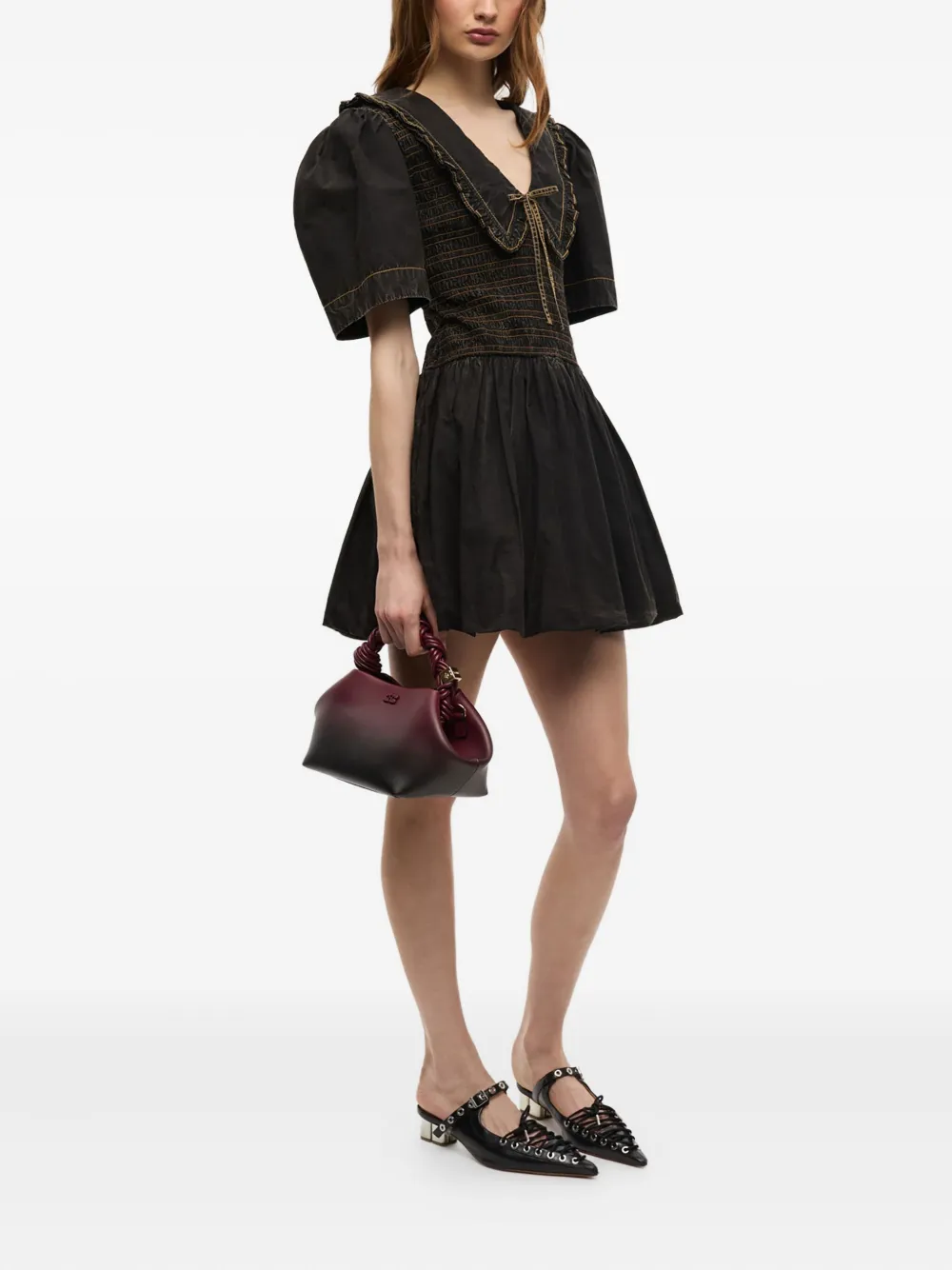 GANNI Bou shopper - Rood
