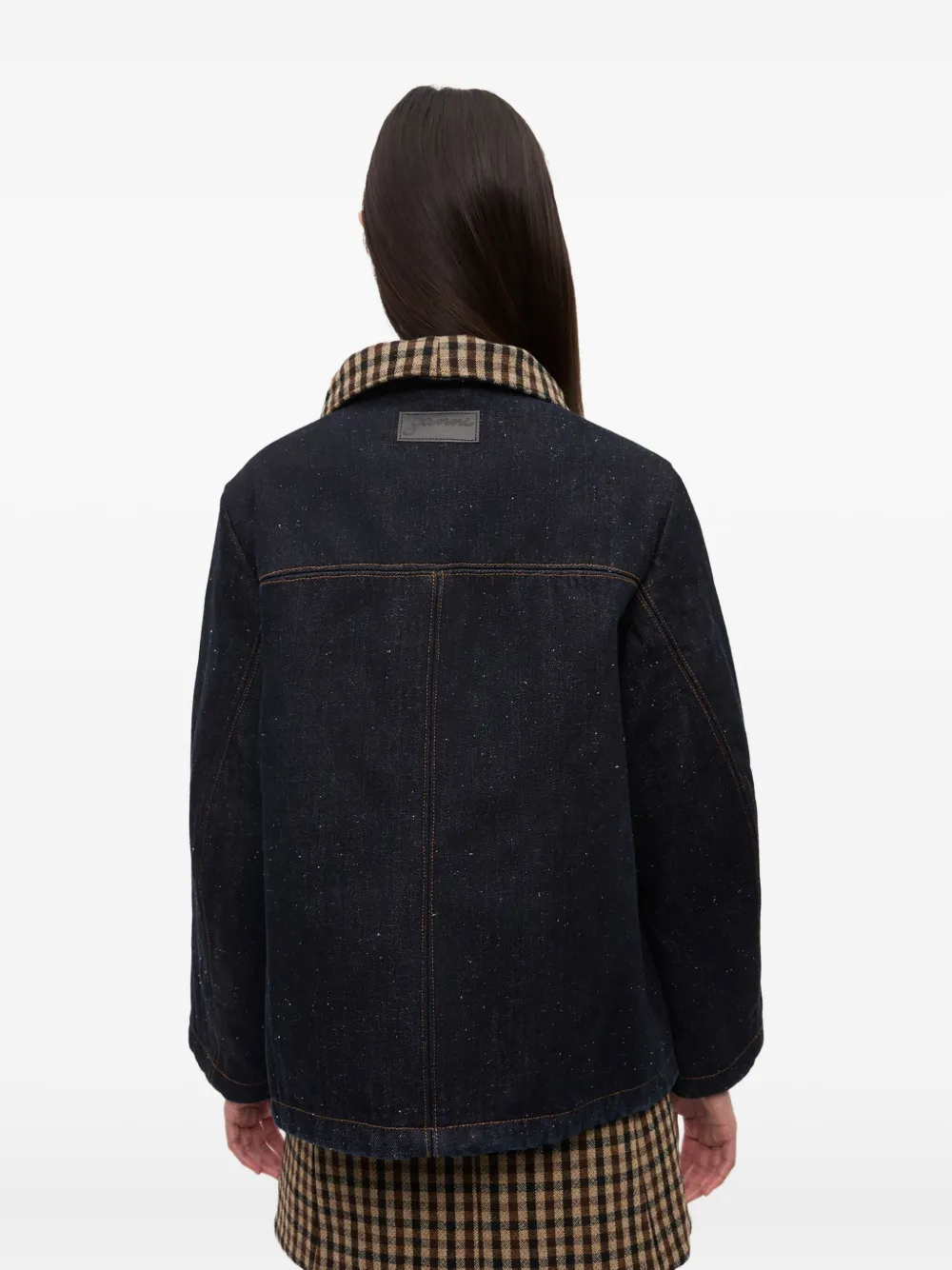 GANNI Denim jack Blauw