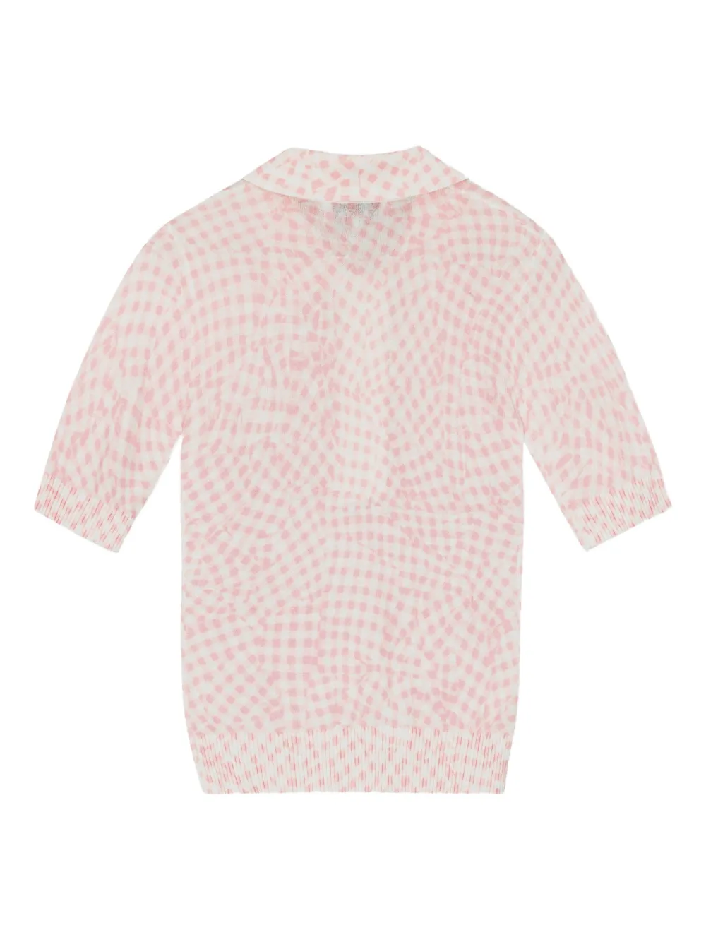 Patterned-Jacquard Top