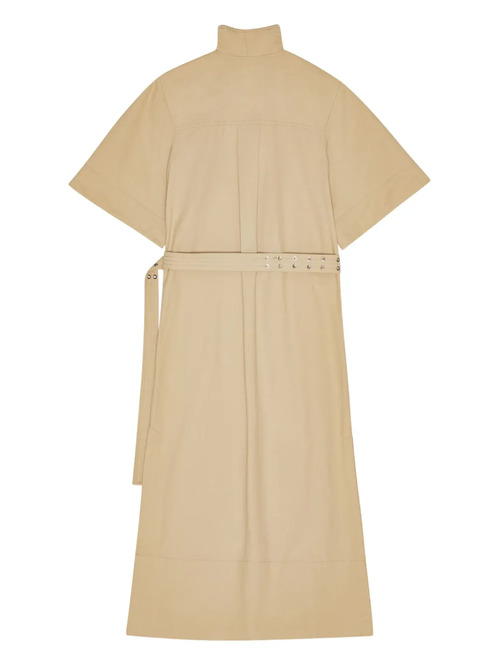 GANNI Blousejurk met ceintuur - Beige