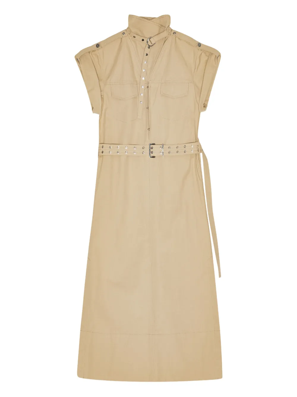 belted shirt dress