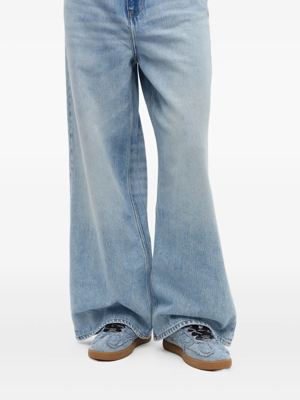 GANNI panelled sneakers Blue