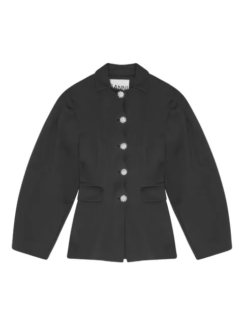 GANNI balloon-sleeve jacket