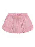 GANNI drawstring-waist skirt - Pink