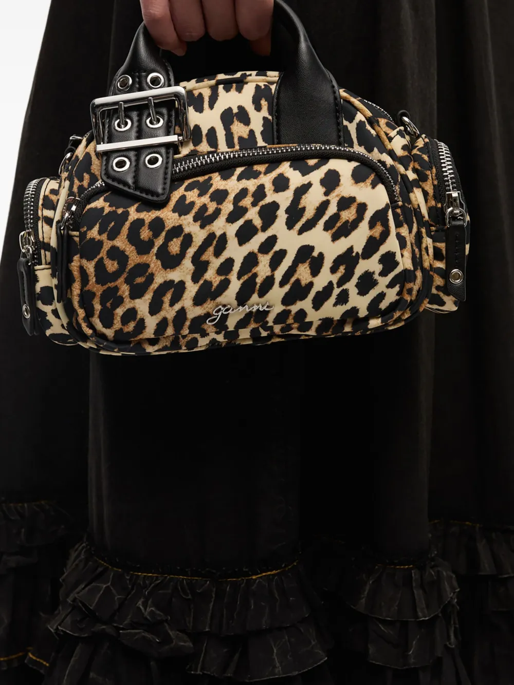 GANNI Shopper met luipaardprint 943