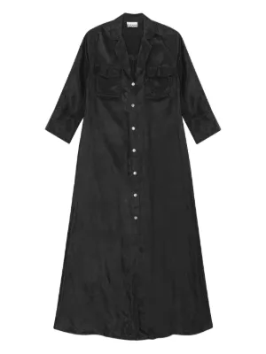 GANNI デニムワンピース | ブラック | FARFETCH JP