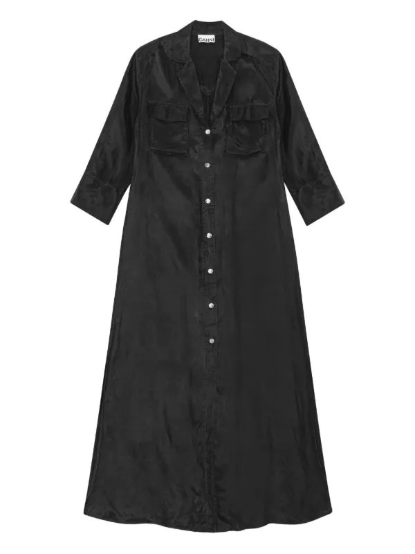 ganni jersey dress Ganni-Striped Dress Dresses Pink-Dresses