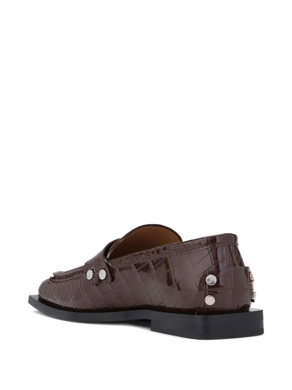 GANNI Jolene loafers Brown