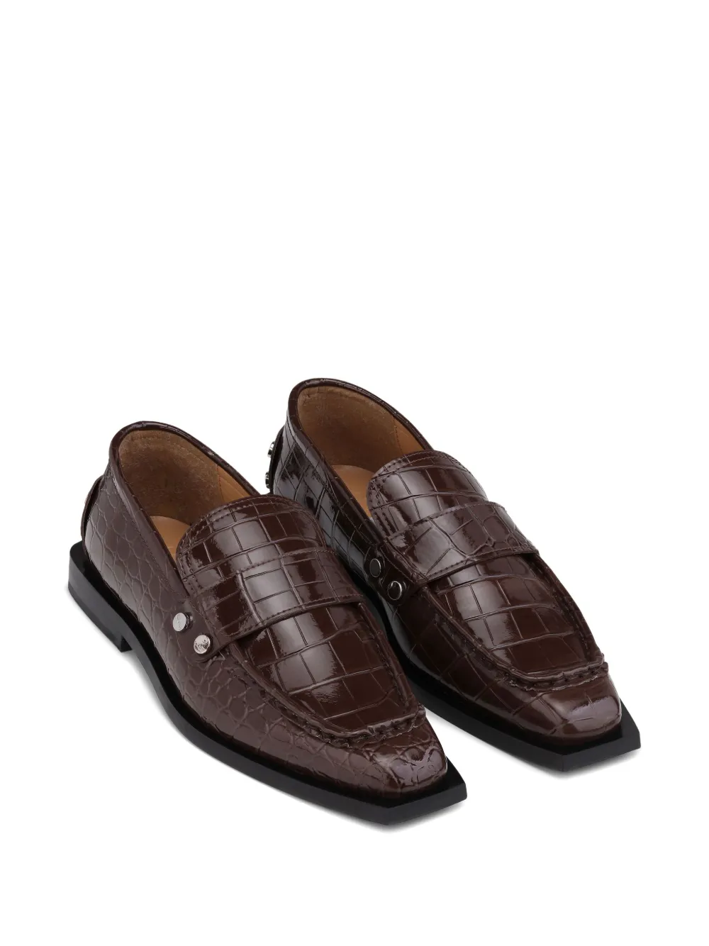 GANNI Jolene loafers Brown