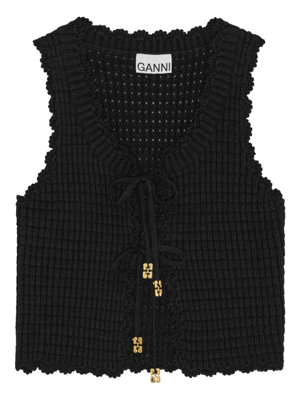 crochet-knit top