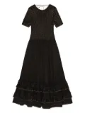 GANNI jersey maxi dress - Black