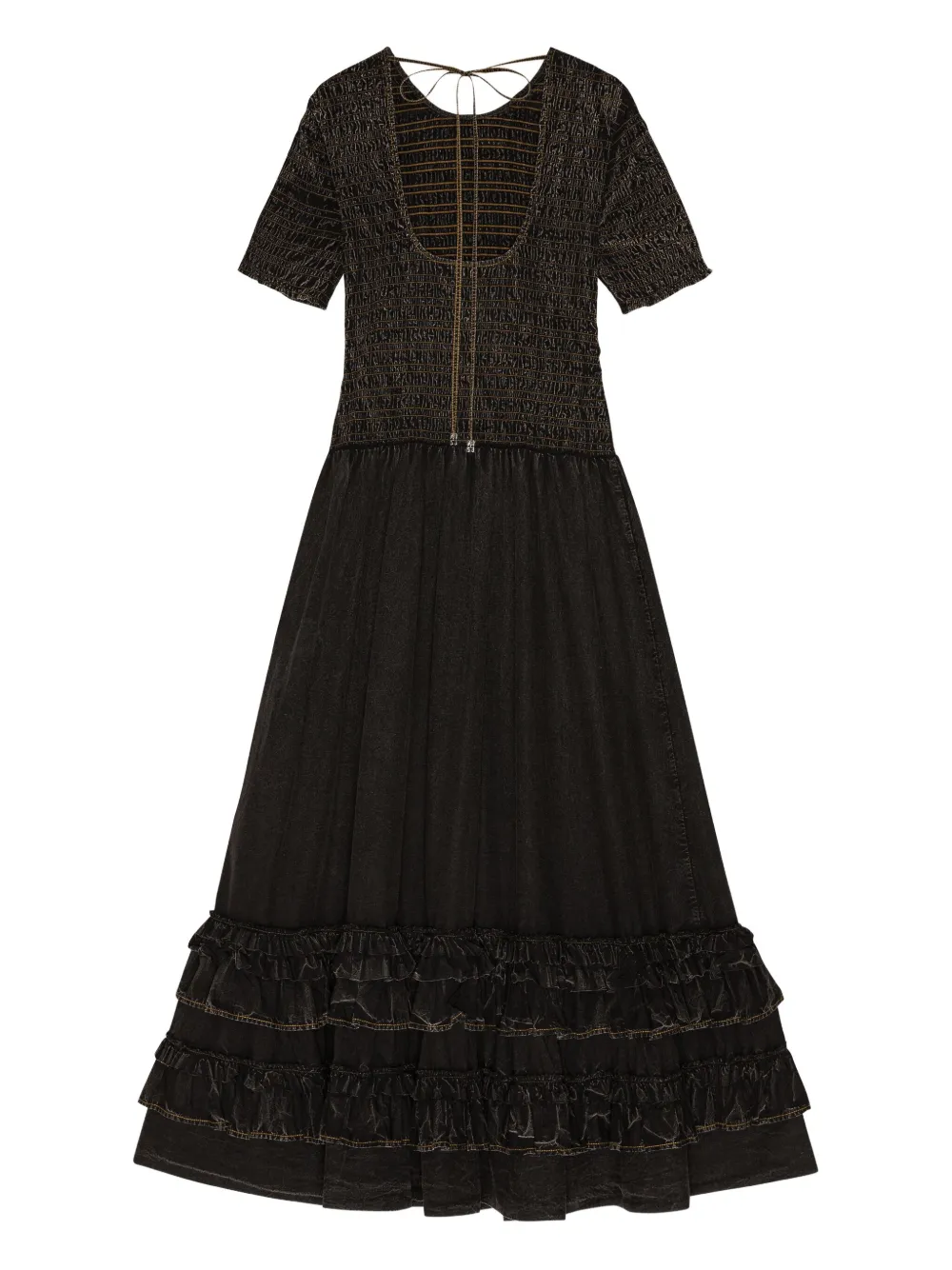 GANNI Jersey Maxi Dress | Black | FARFETCH