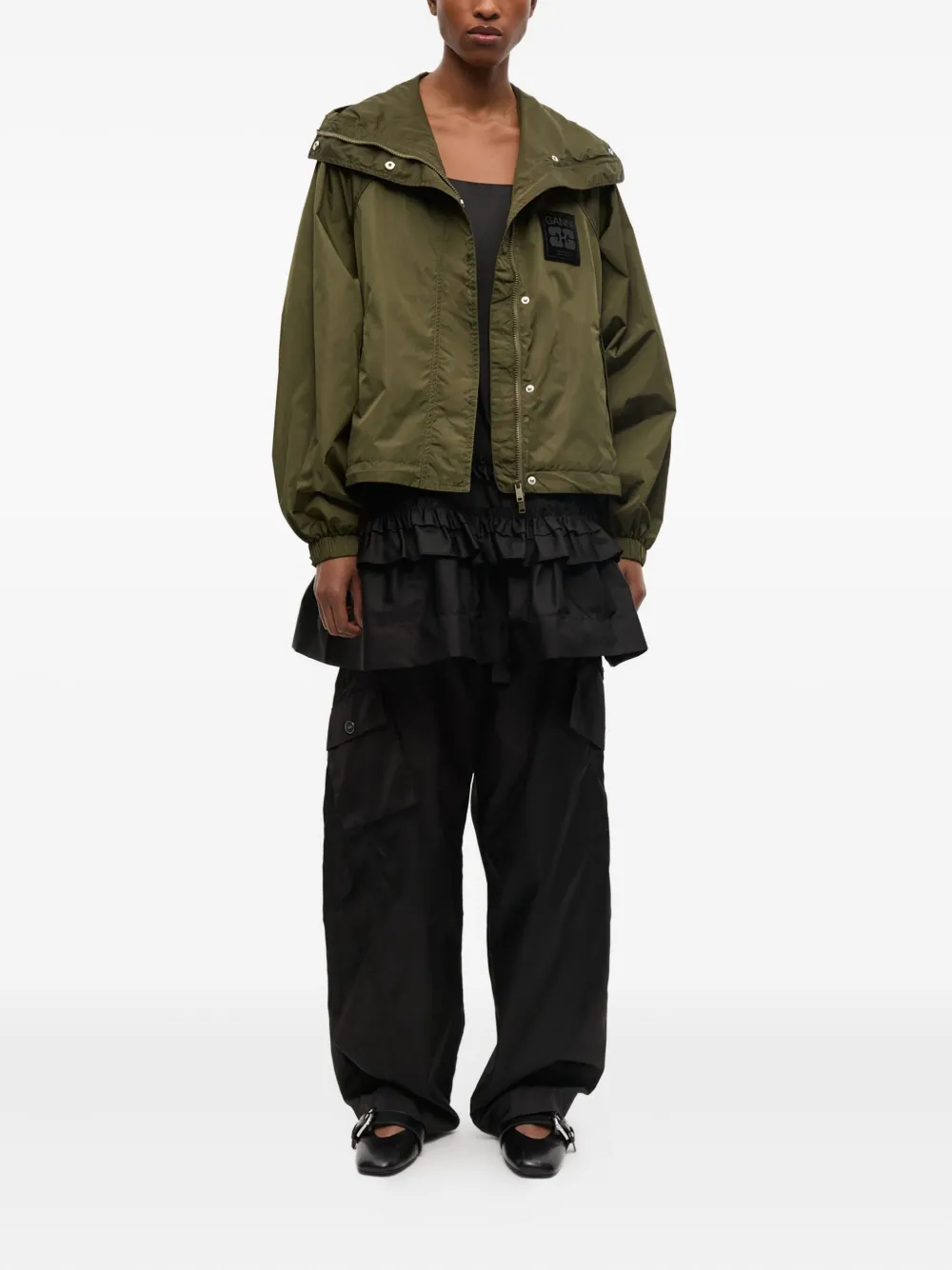 GANNI Jack met capuchon Groen