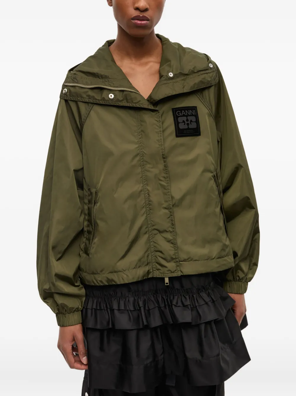 GANNI Jack met capuchon Groen