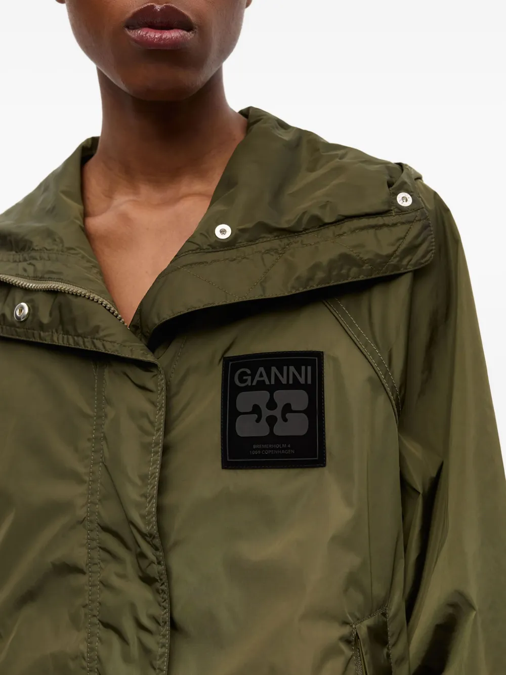 GANNI Jack met capuchon Groen