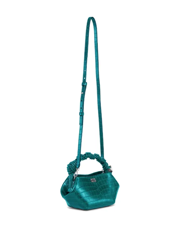 GANNI Mini Bou Tote Bag Green FARFETCH ID