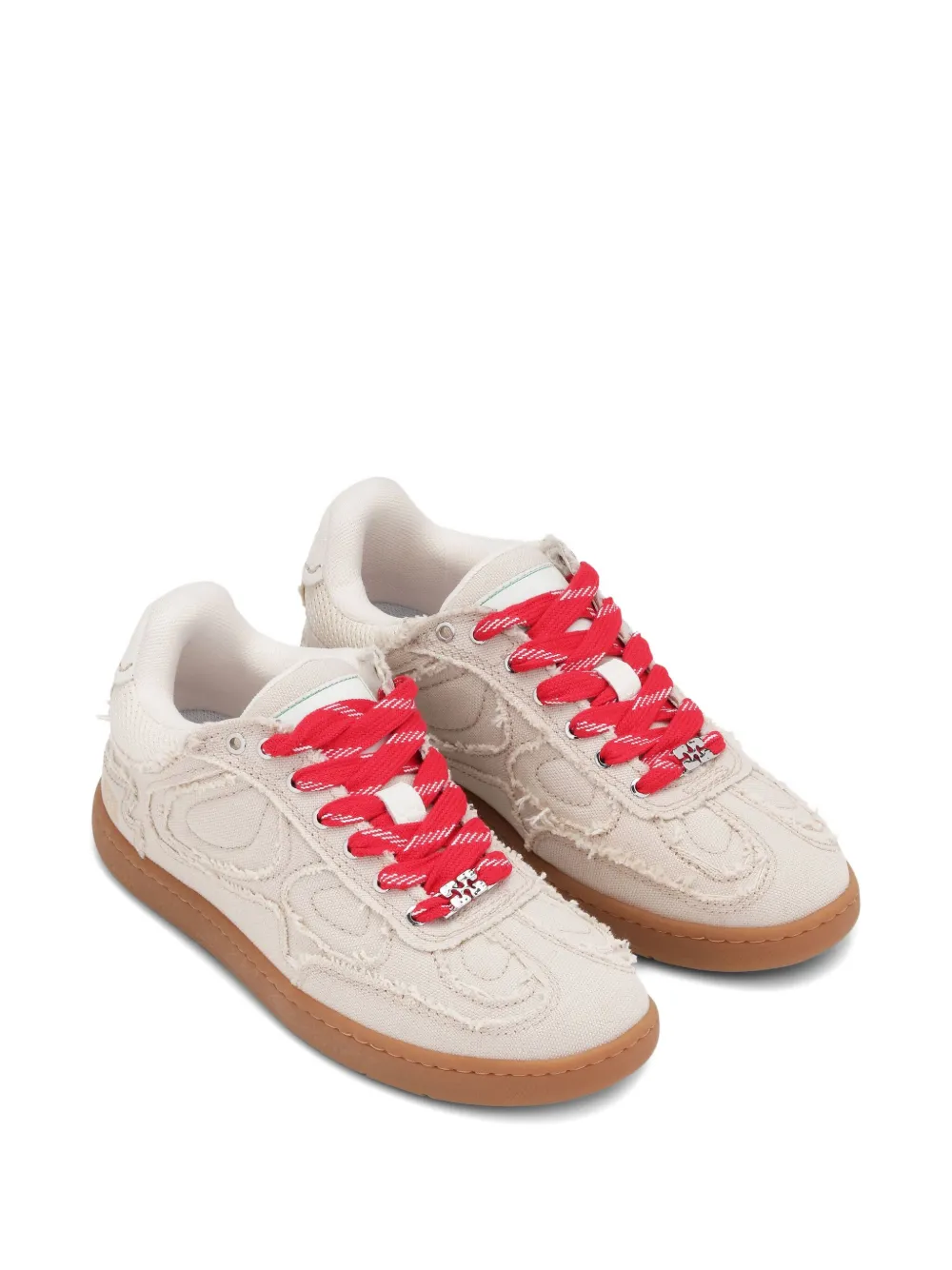 GANNI Sneakers met vlakken - Beige