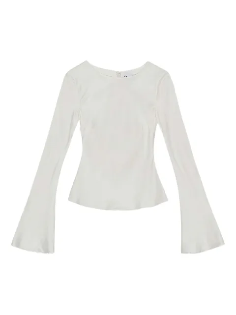 GANNI blusa satinada