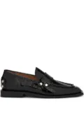 GANNI square-toe loafers - Black