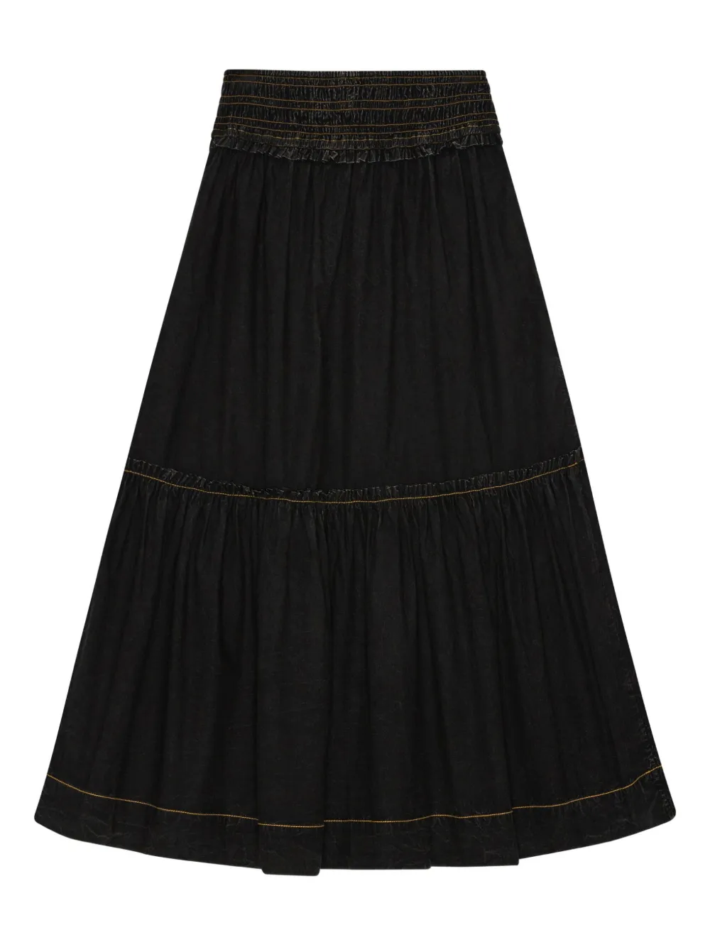panelled A-line skirt