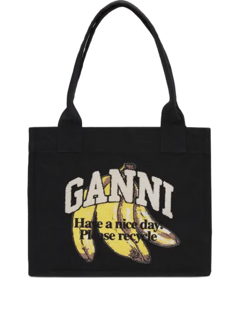 GANNI شنطة كتف قطن