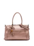 Gucci Pre-Owned 2016-2024 Metallic Pebbled Calfskin Bella satchel - Pink