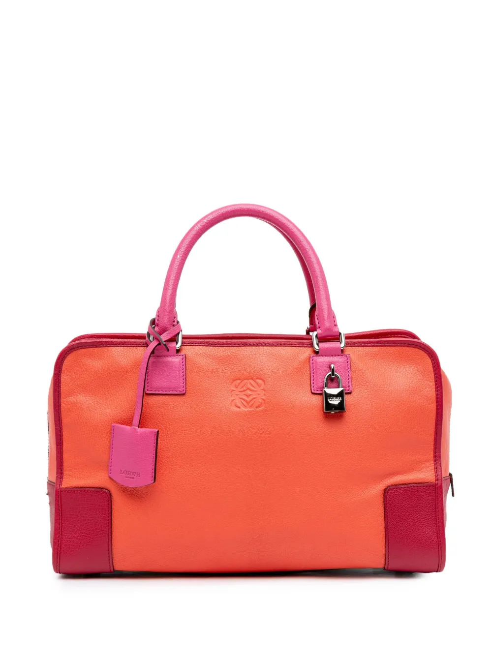Pre-owned Loewe 2012 Tricolor Leather Amazona 36 Handbag