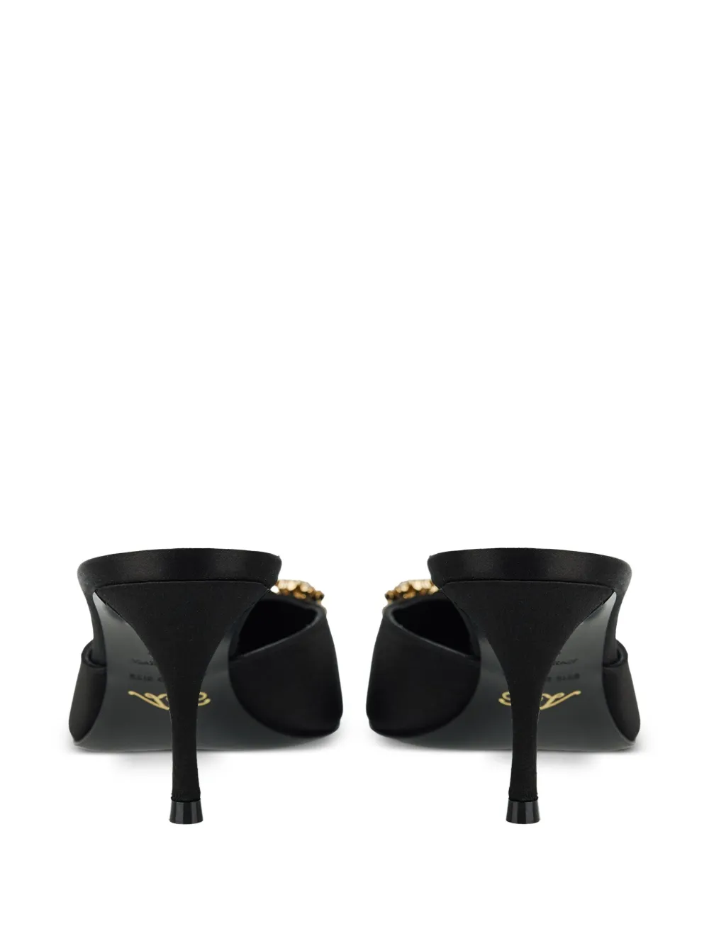 65mm Efflorescence Crystal-Embellished Mules