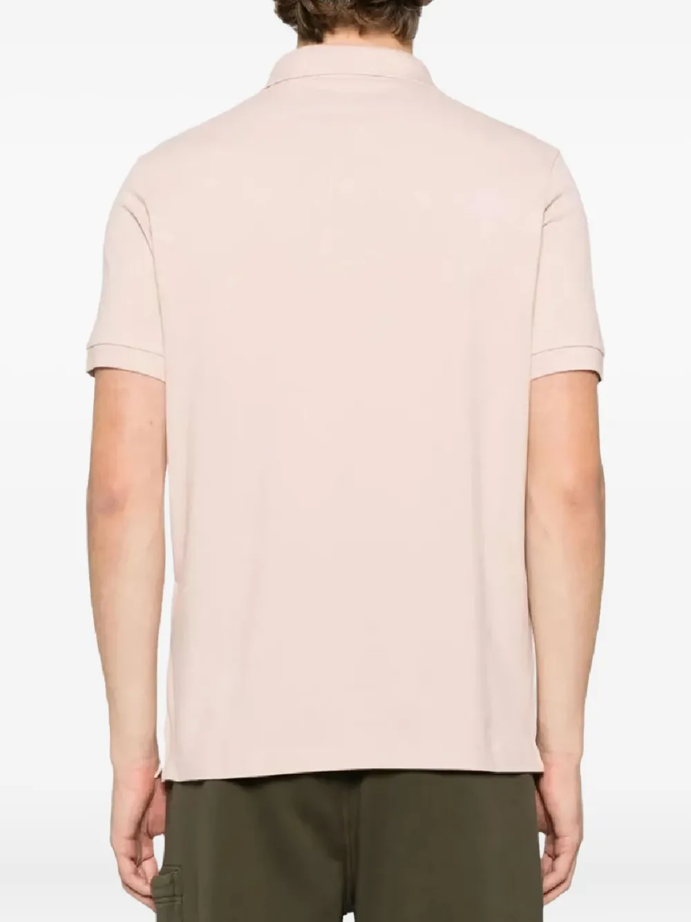 Stone Island logo-patch polo shirt - Roze