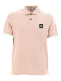 Stone Island logo-patch polo shirt - Pink