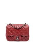 CHANEL Pre-Owned 2013-2014 Mini Square Classic Lambskin Single Flap crossbody bag - Red