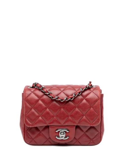 CHANEL Pre-Owned 2013-2014 Mini Square Classic Lambskin Single Flap crossbody bag