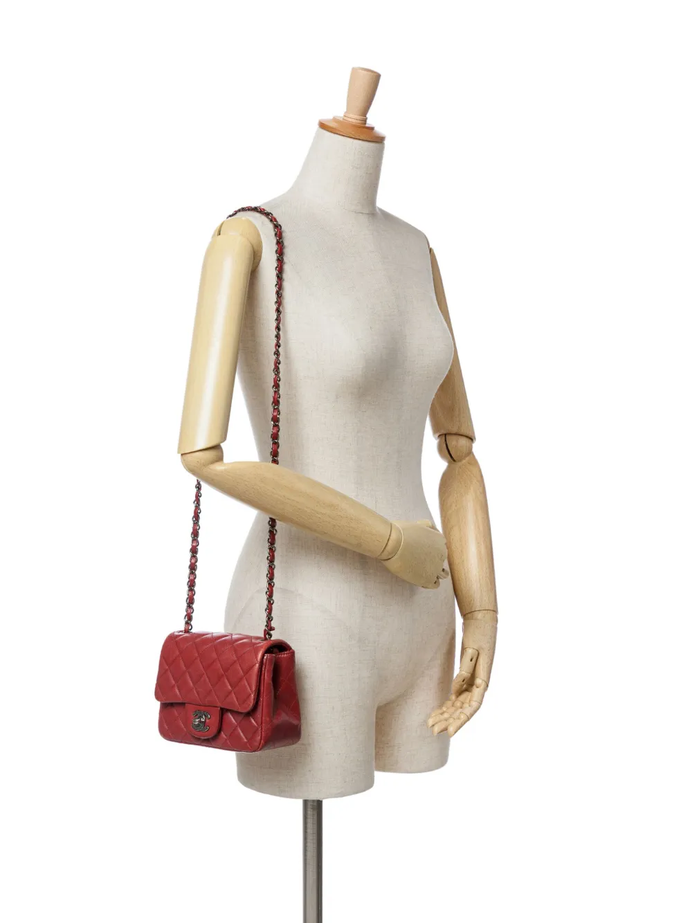 CHANEL Pre-Owned 2013-2014 Mini Square Classic Lambskin Single Flap crossbody bag | Pre-Owned | Image 2