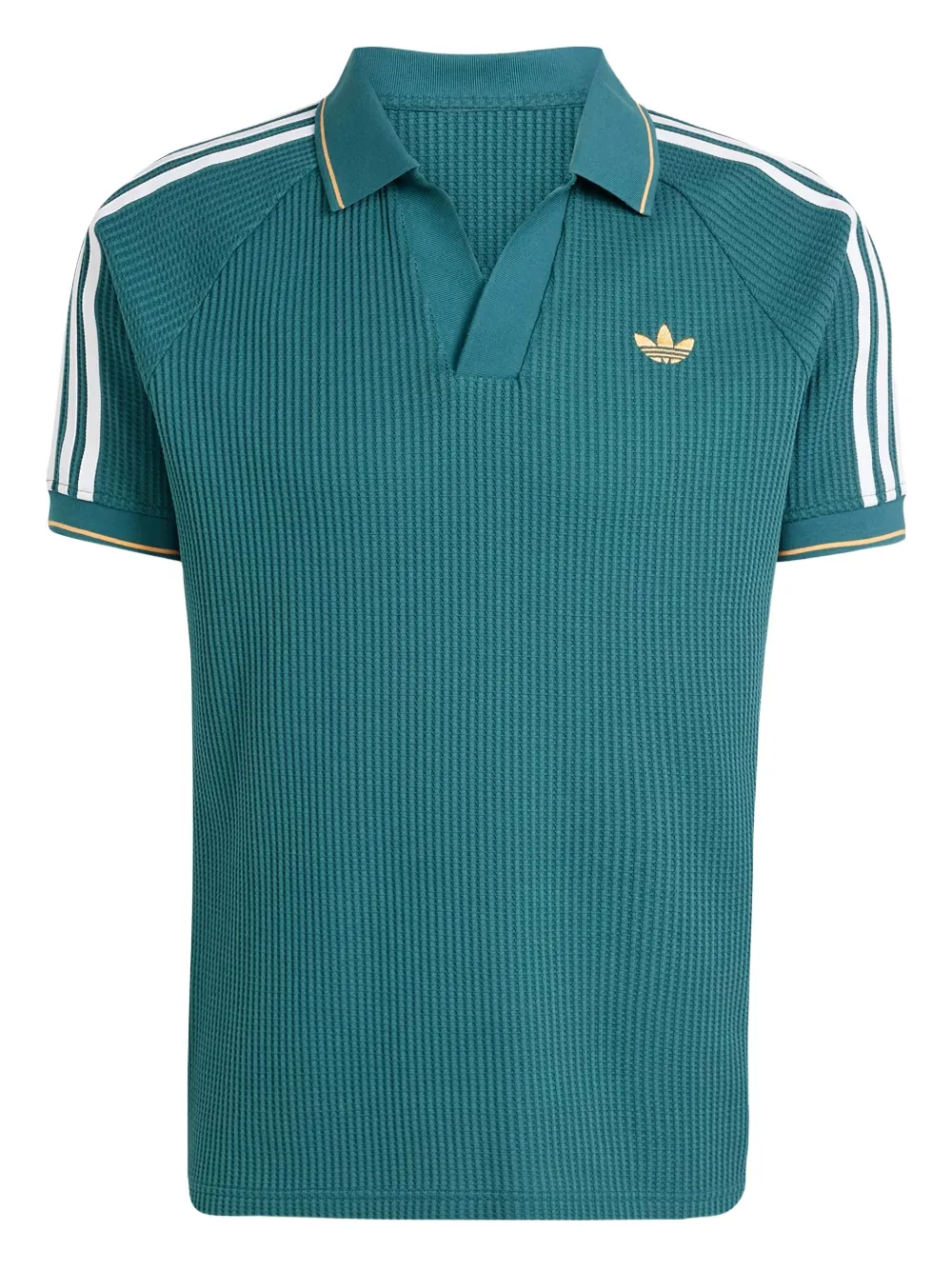 adidas honeycomb-effect T-shirt - ブルー adidas honeycomb-effect T-shirt - ブルー
