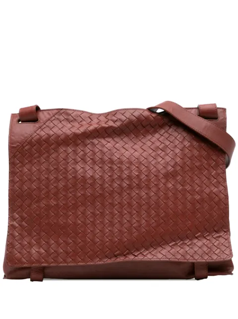 Bottega Veneta Pre-Owned Nappa Intrecciato Flap 斜挎包（2012-2024年典藏款）