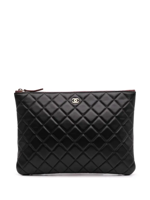 CHANEL Pre-Owned 2014-2015 Medium Quilted Lambskin O Case clutch bag