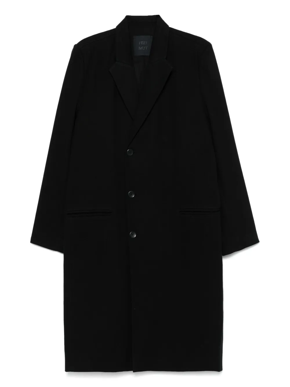 Frei-Mut single-breasted coat | Black | Image 1