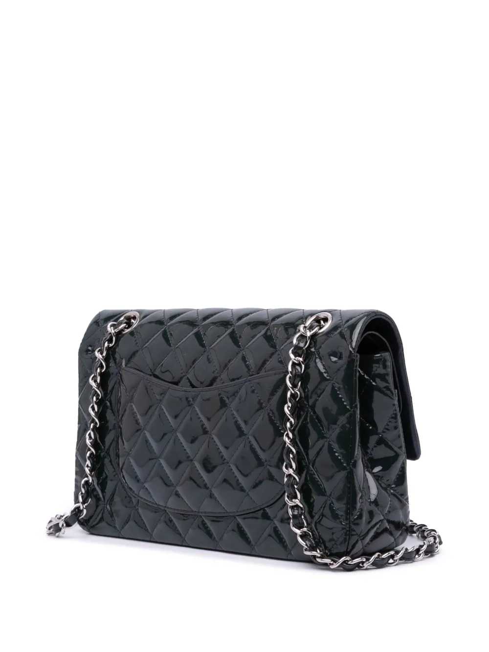 Pre-owned Chanel 2014 Medium Classic Patent Double Flap Shoulder Bag