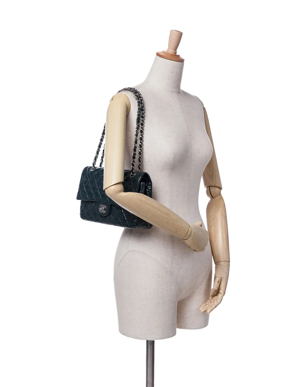 CHANEL Pre-Owned 2014 Medium Classic Patent Double Flap shoulder bag | Pre-Owned | Image 2