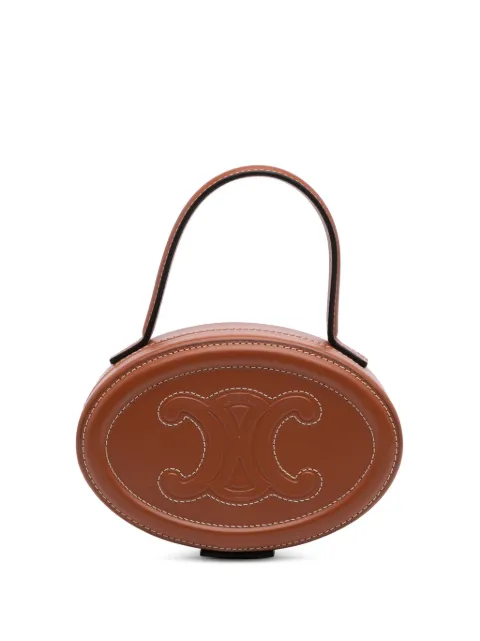 Céline Pre-Owned 2022 Calfskin Cuir Triomphe Oval handbag